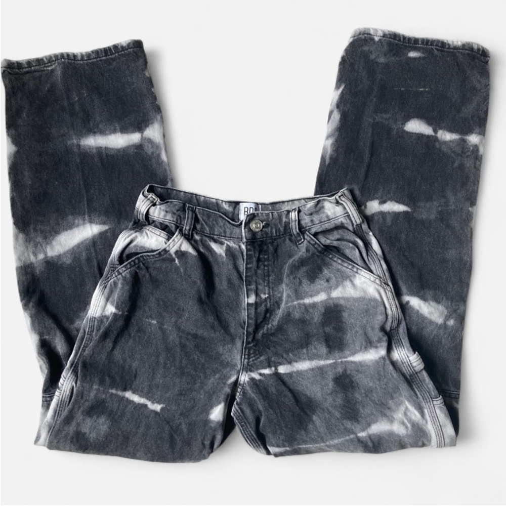 BDG x Urban Outfitters baggy straight leg Gray Denim Jeans tie dye - size W26